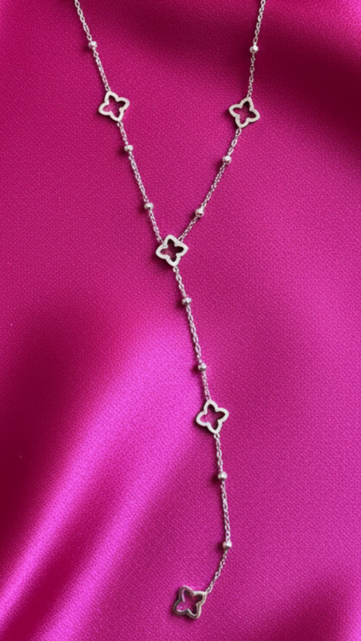 Collier/ Sautoir argenté