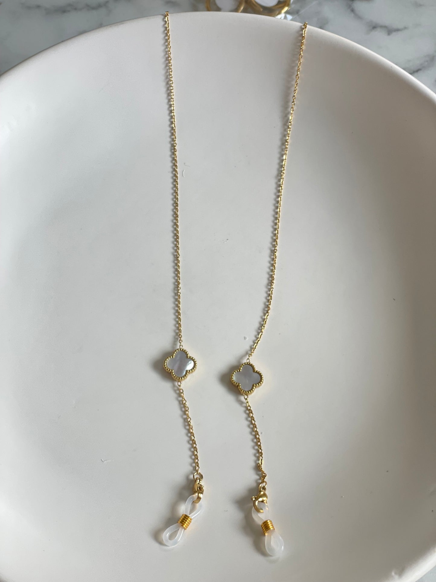 Chaîne lunettes double face