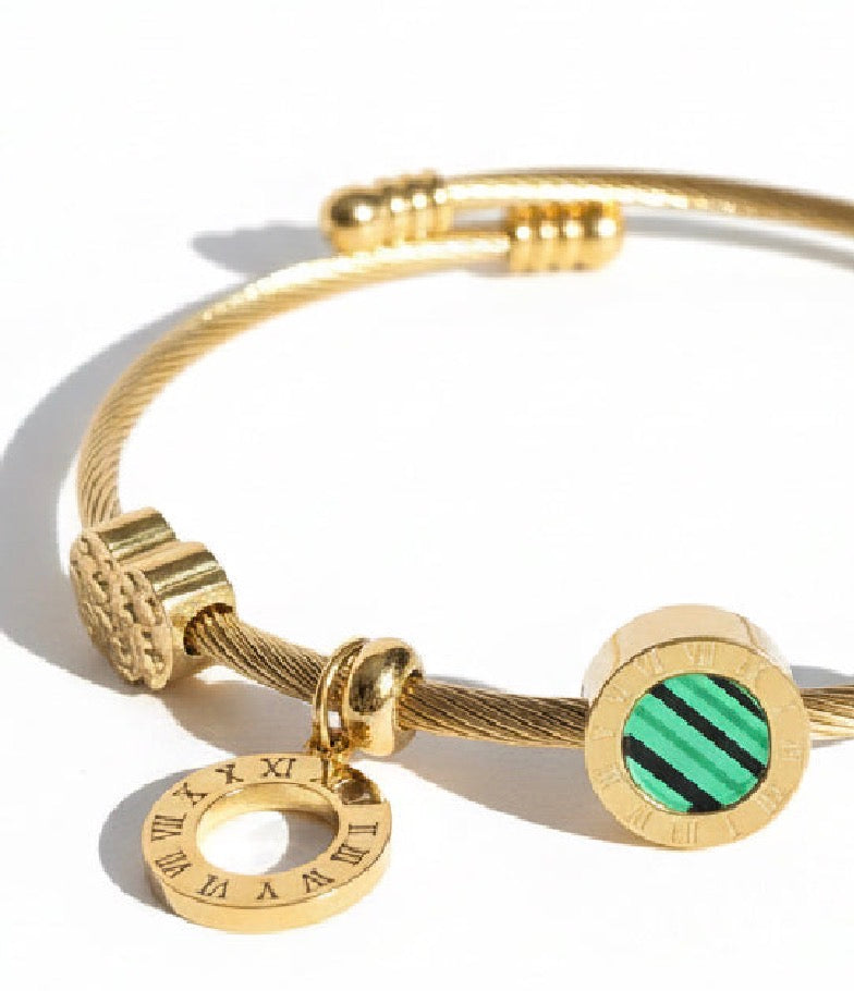 Bracelet Cordon menthe