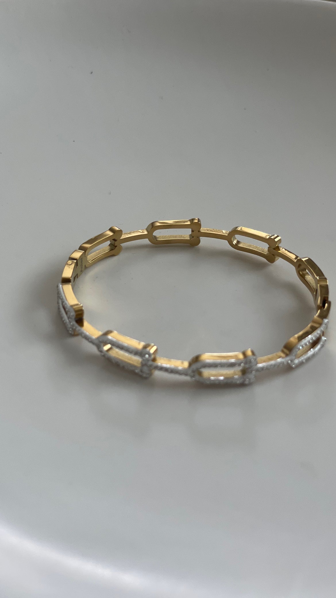 Bracelet léopard diamants