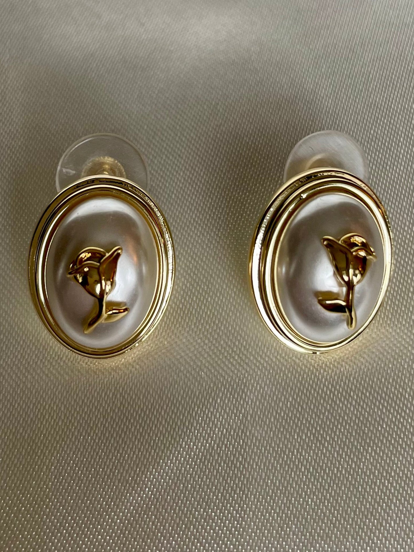 Boucles d’oreilles.Hortensias