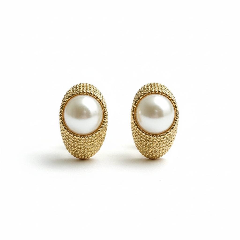 Boucles d'oreilles perle - vue 1