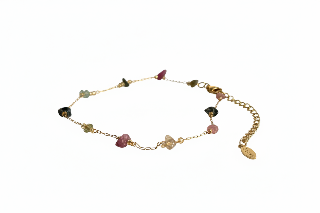 Bracelet Amazonite vue 2 fond blanc