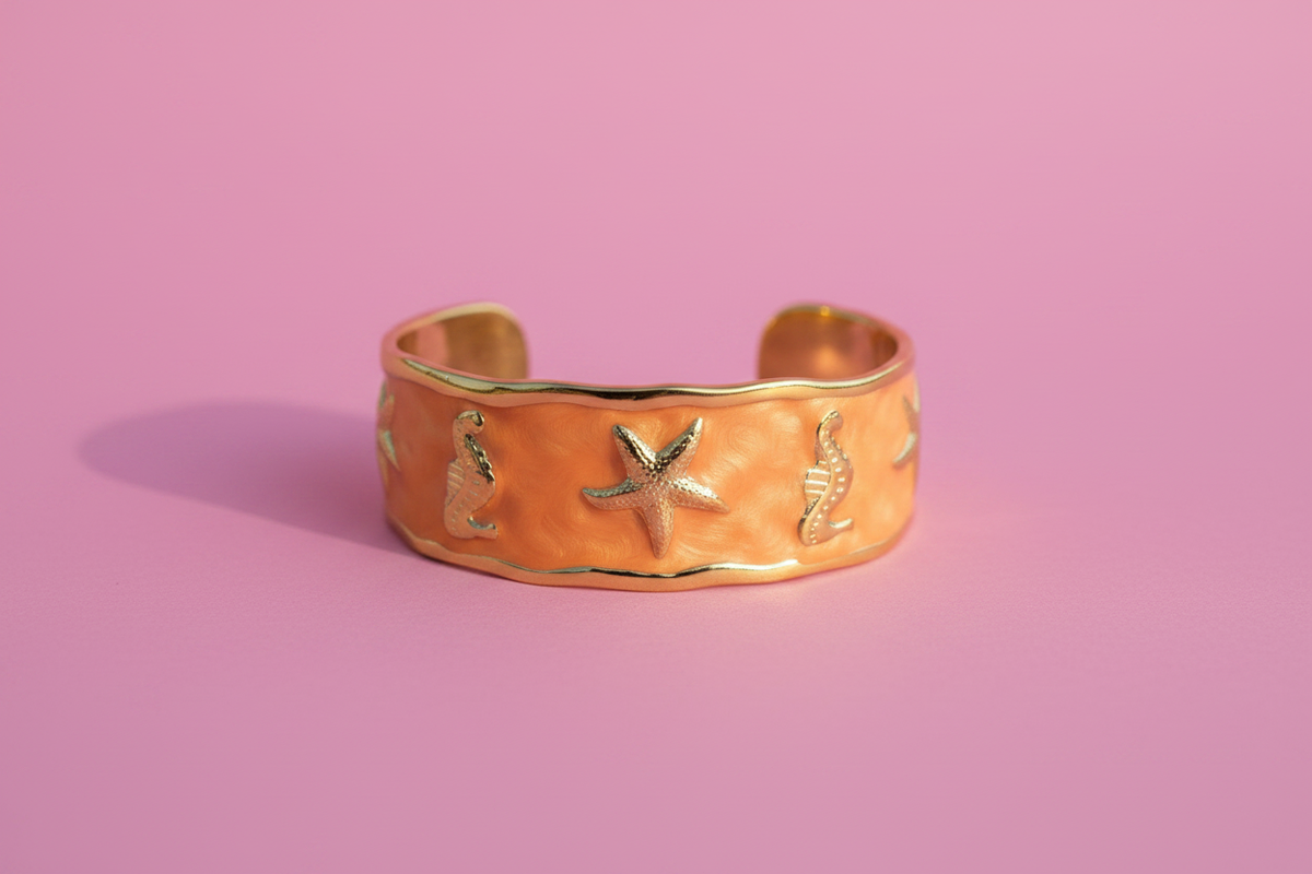 Bracelet fond rose bonbon 2