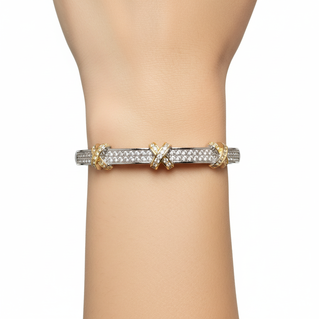 Bracelet Xenia fin - Vue de face sur bras