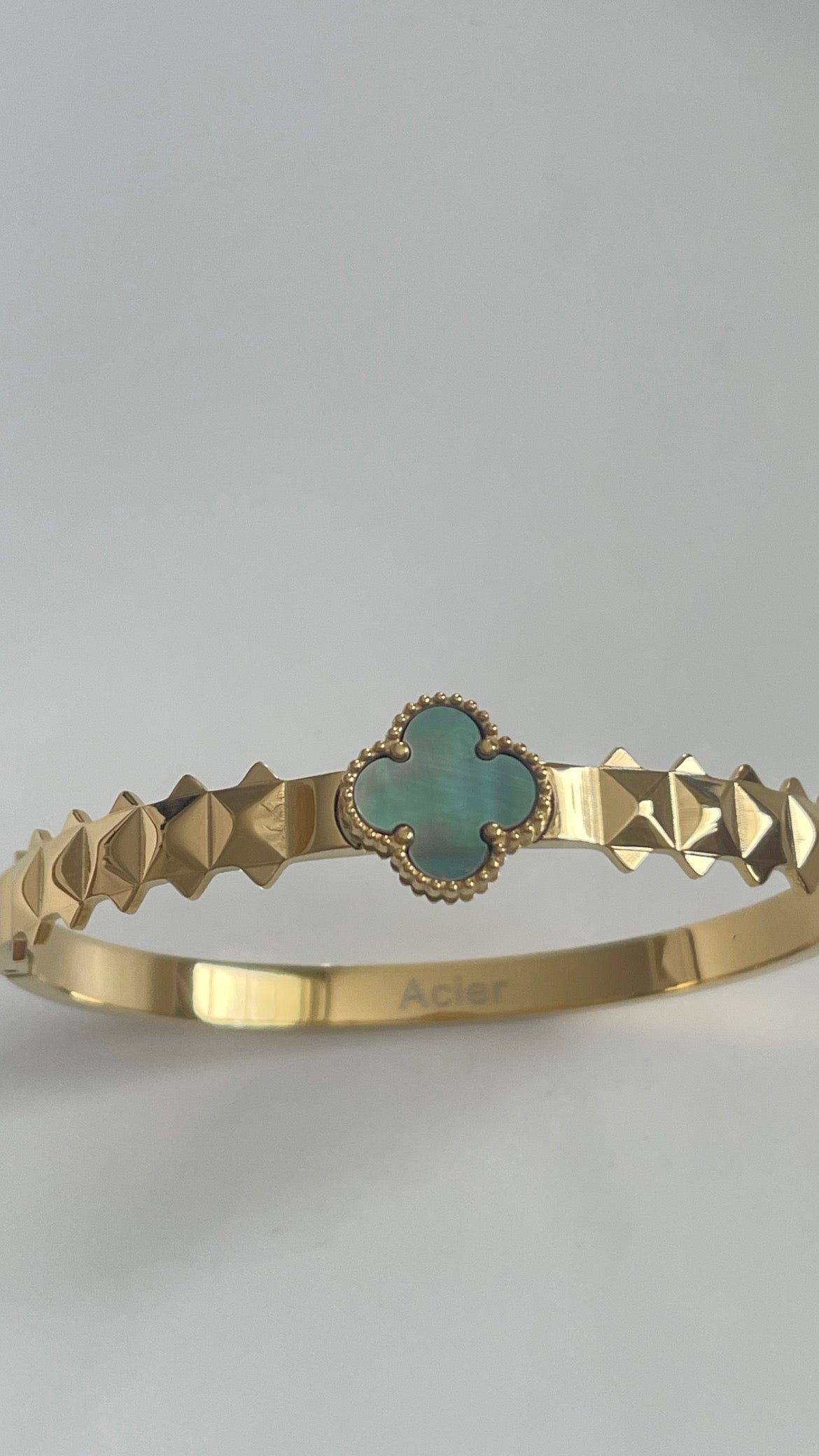 Bracelet émeraude vert