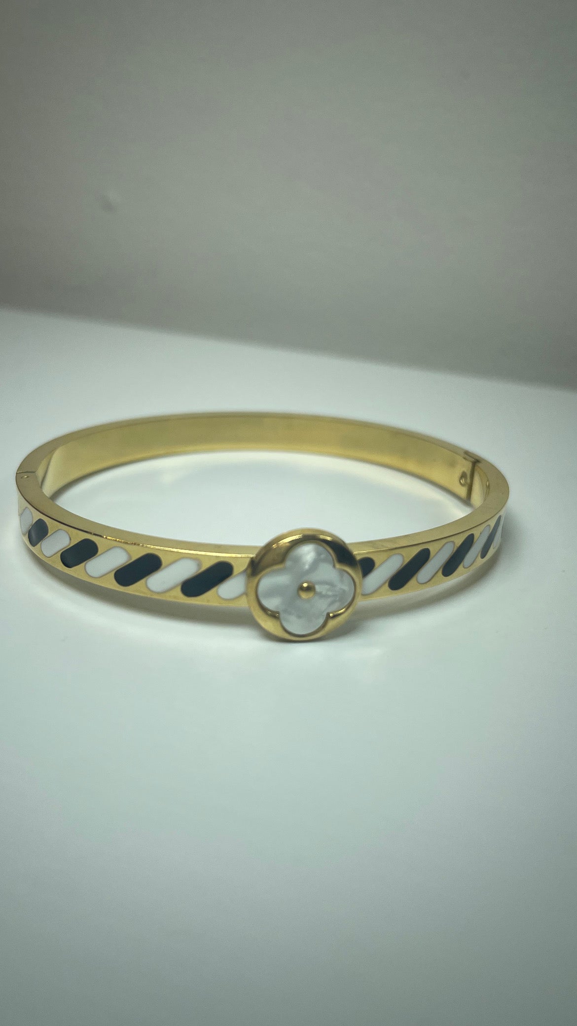 Bracelet nuance  blanc / noir