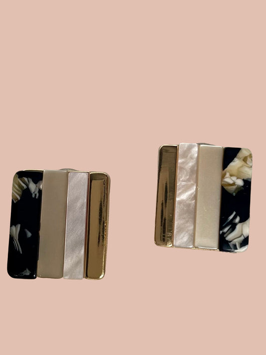 Boucles d’oreilles,Aline noir