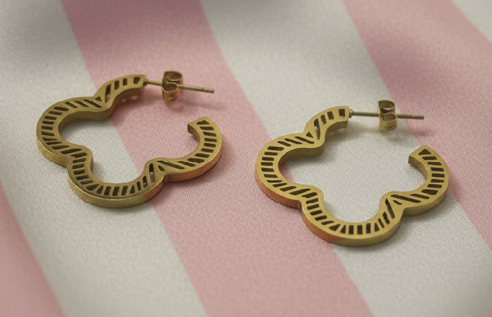 Boucles d’oreilles créoles Nuage
