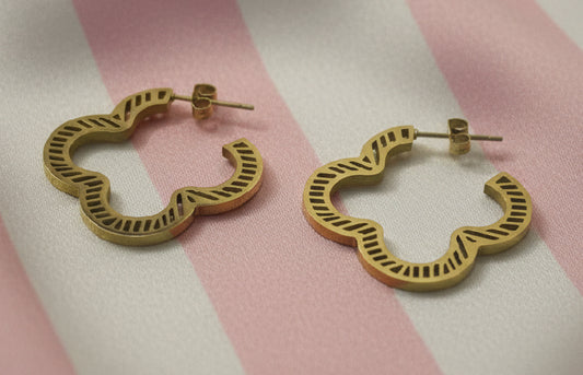 Boucles d’oreilles créoles Nuage