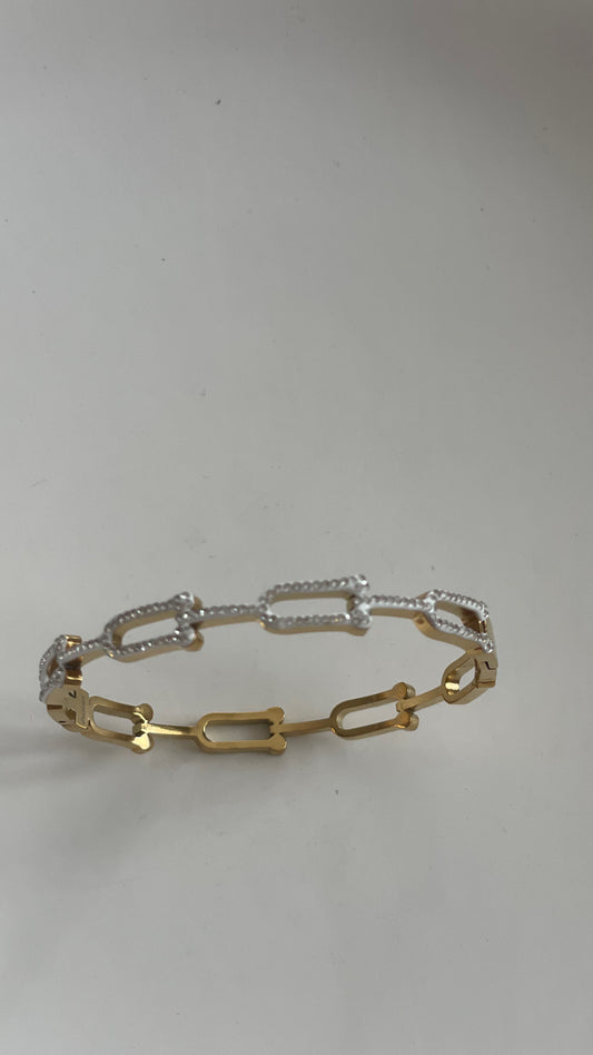Bracelet léopard diamants