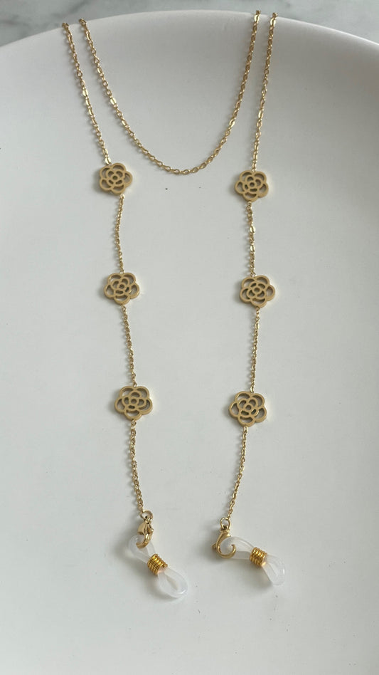 Chaîne lunettes orchidées