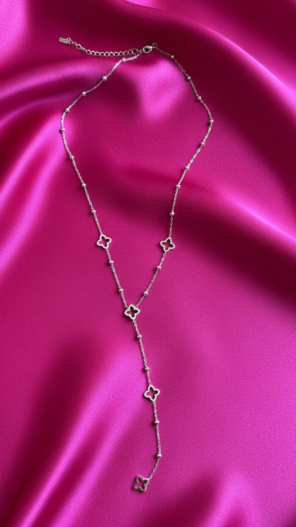 Collier/ Sautoir argenté