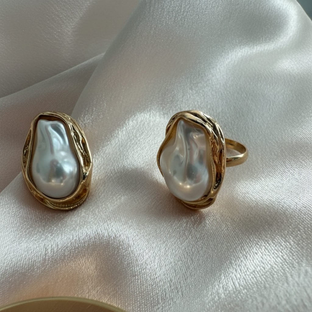 Parure Perle Baroque & Étoile de Mer — Édition Océan