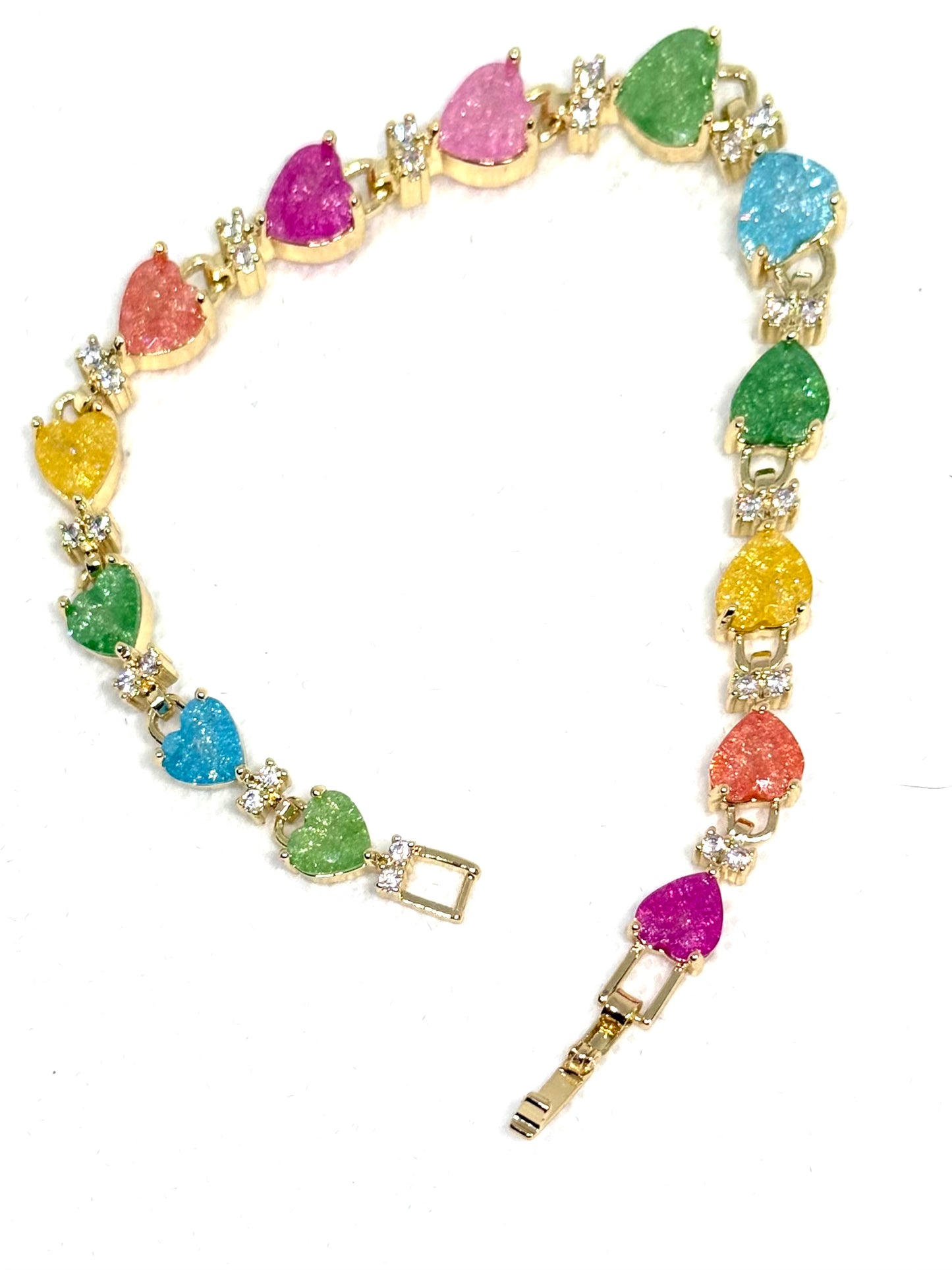 Bracelet cœur de couleurs