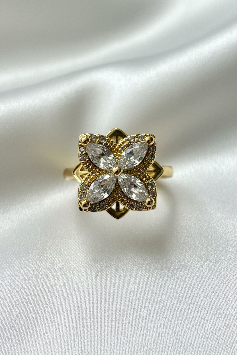 Bague anti stress papillon