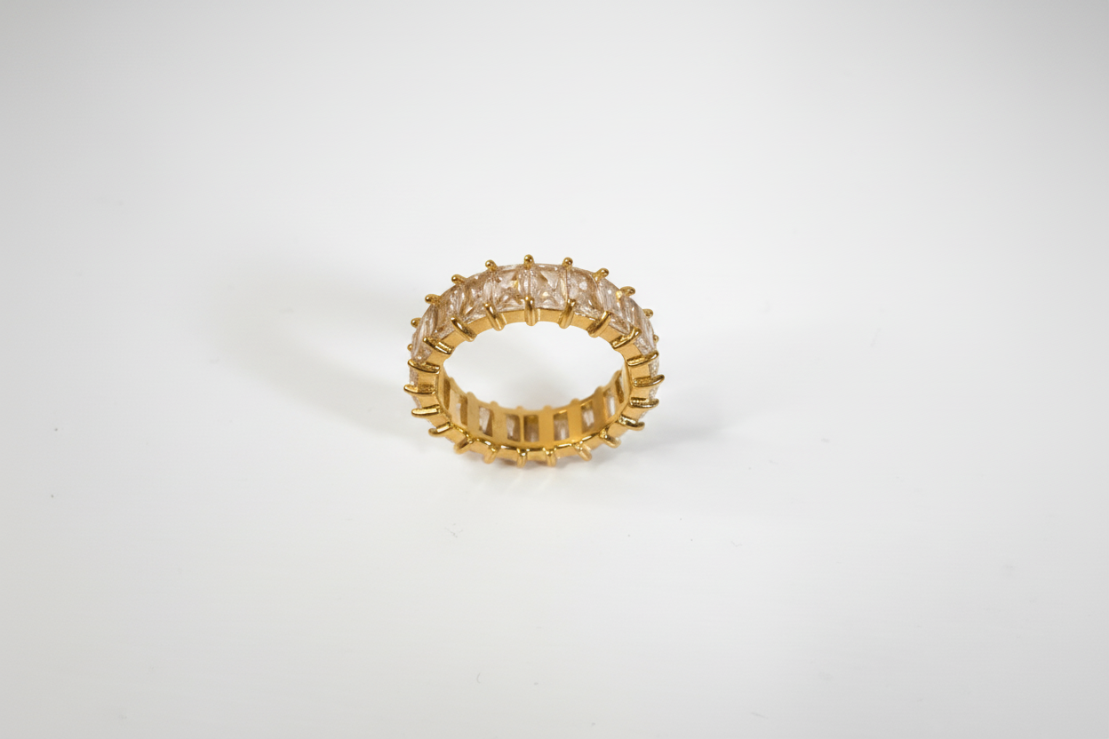Bague couronne doré
