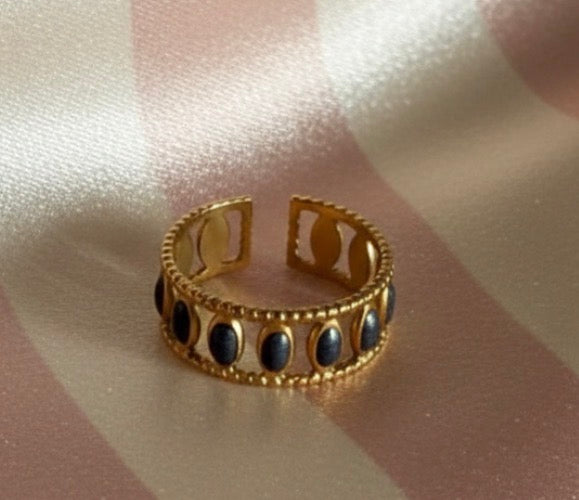 Bague  Giorgia bleu anthracite