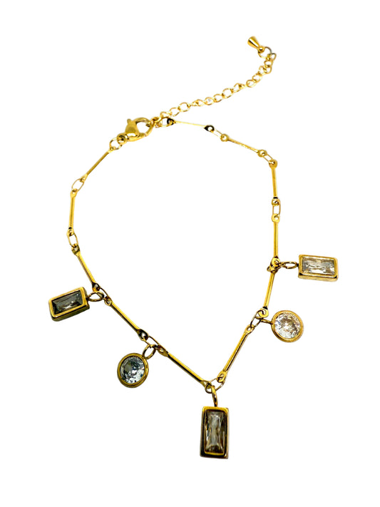 Chaîne cristal nacré