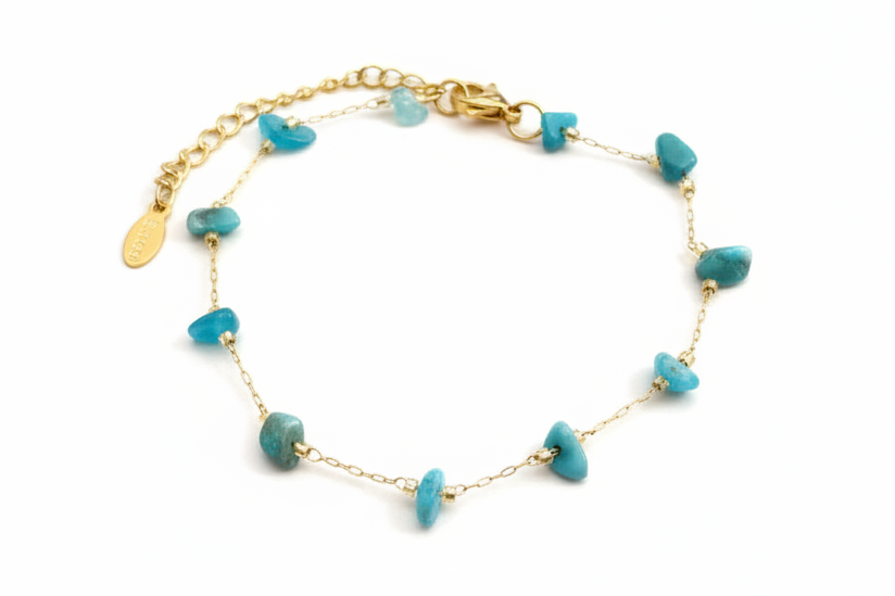 Bracelet ´Amazonite bleu turquoise