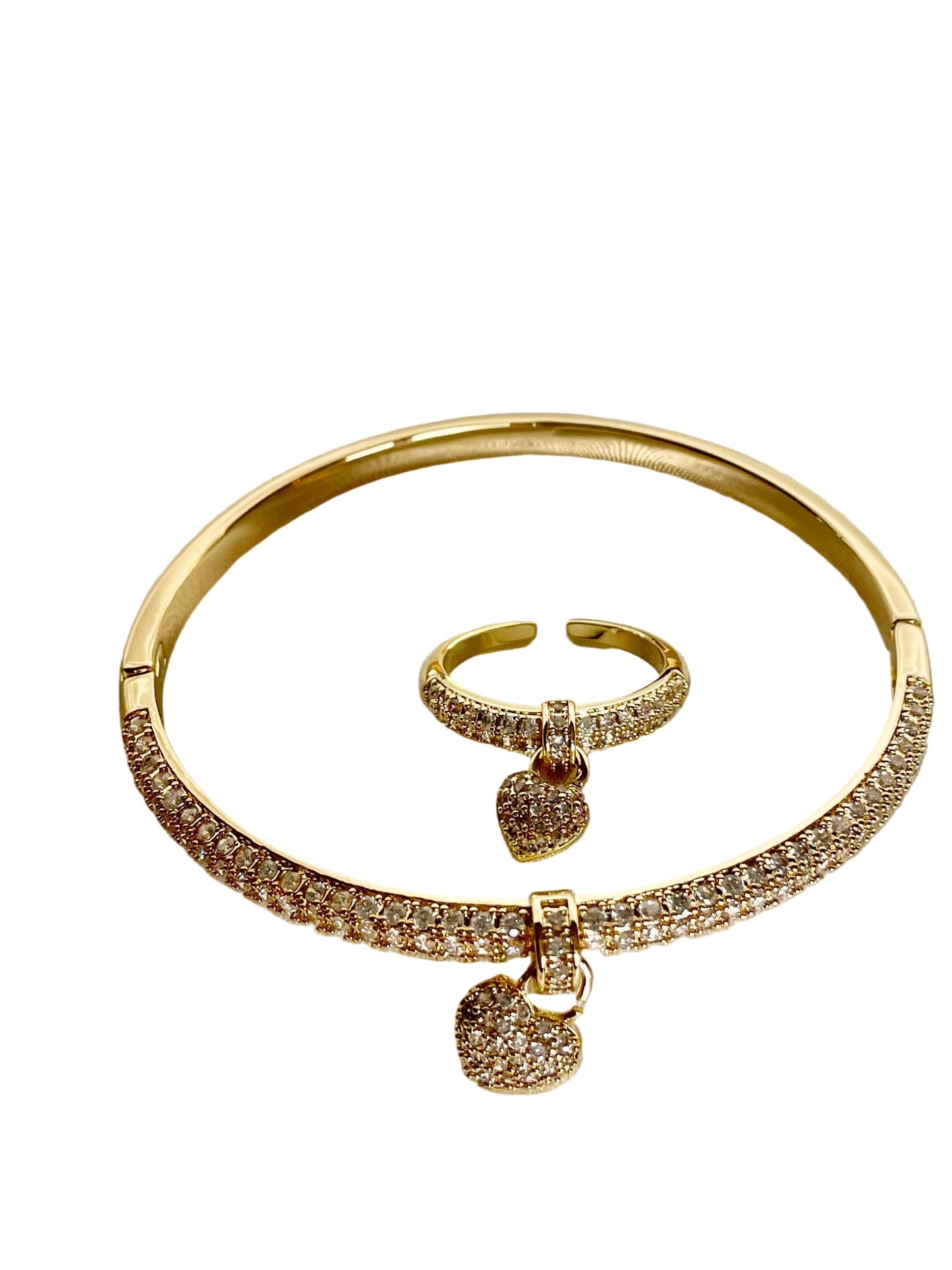 Ensemble Louna doré,bague/bracelet