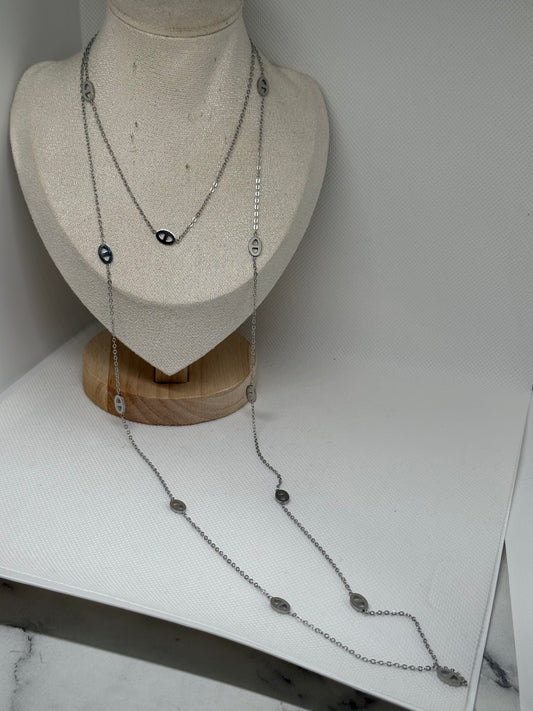 Sautoir graine d’argent