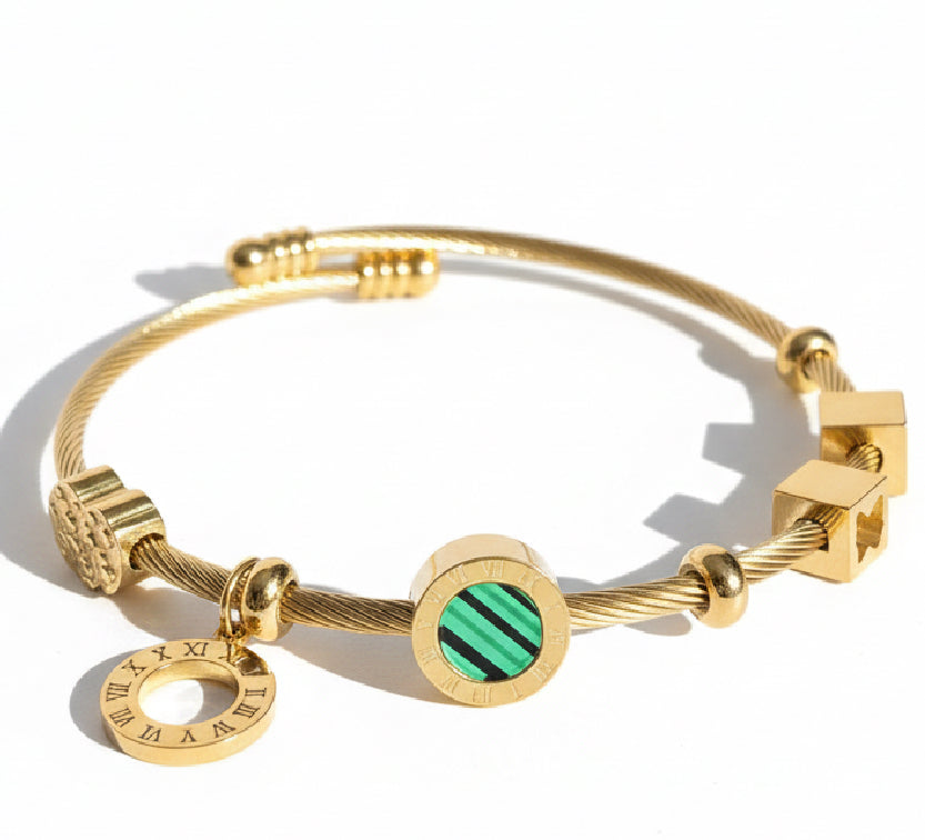 Bracelet Cordon menthe