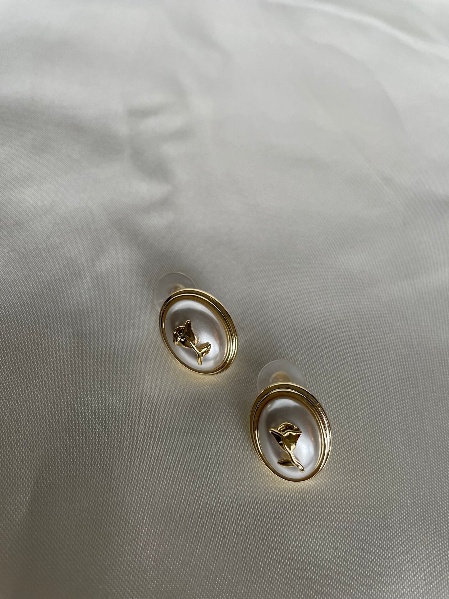 Boucles d’oreilles.Hortensias