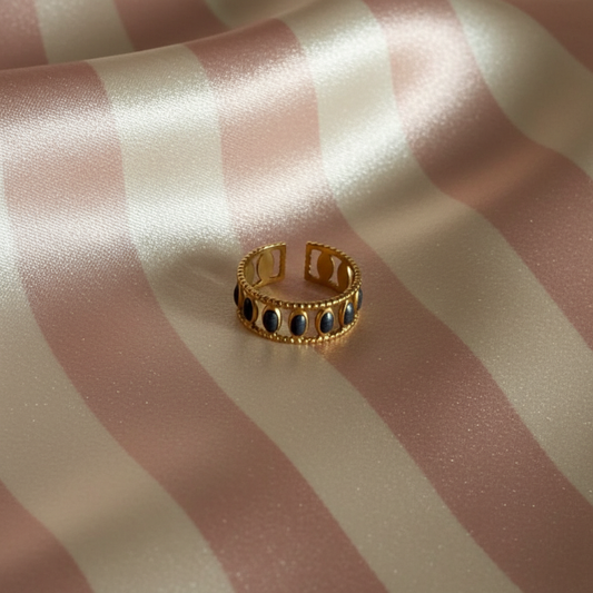 Bague  Giorgia bleu anthracite