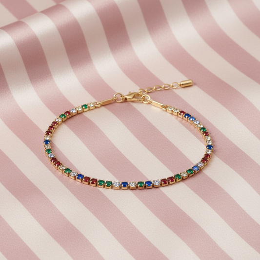 Bracelet tennis Multicolore