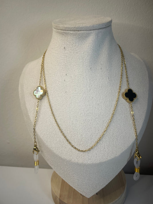 Chaîne lunettes double face