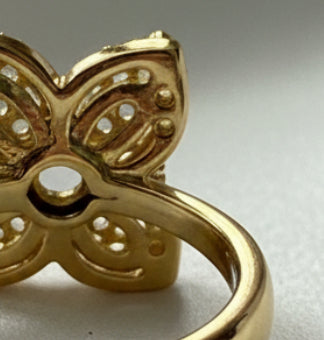 Bague anti stress papillon