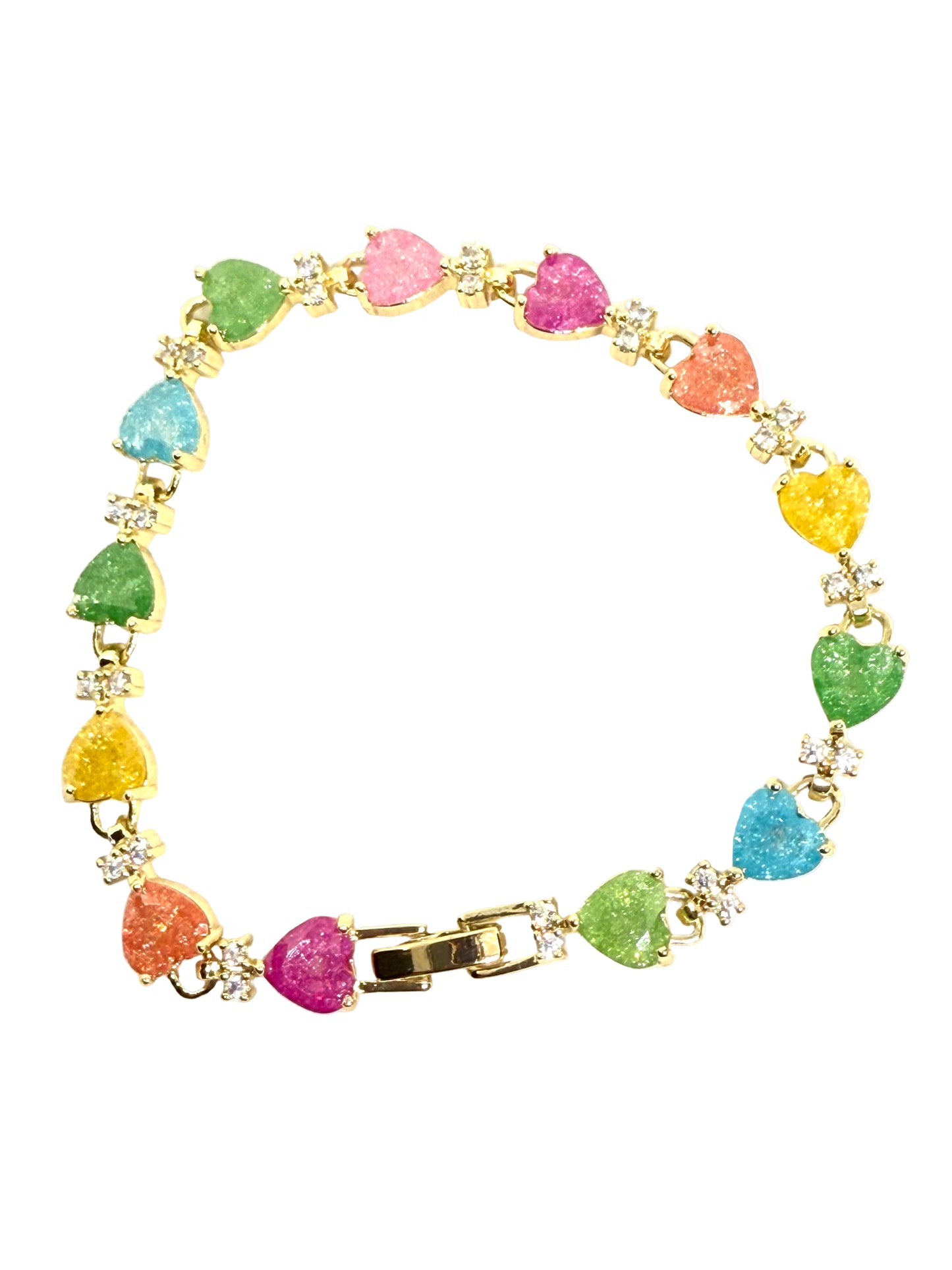 Bracelet cœur de couleurs