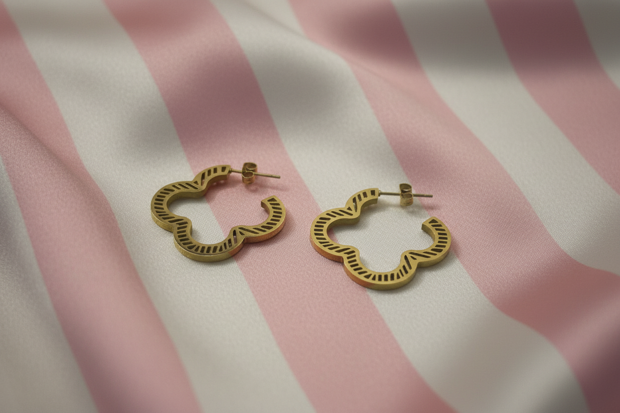 Boucles d’oreilles créoles Nuage