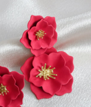 Boucles d’oreilles Double Rose