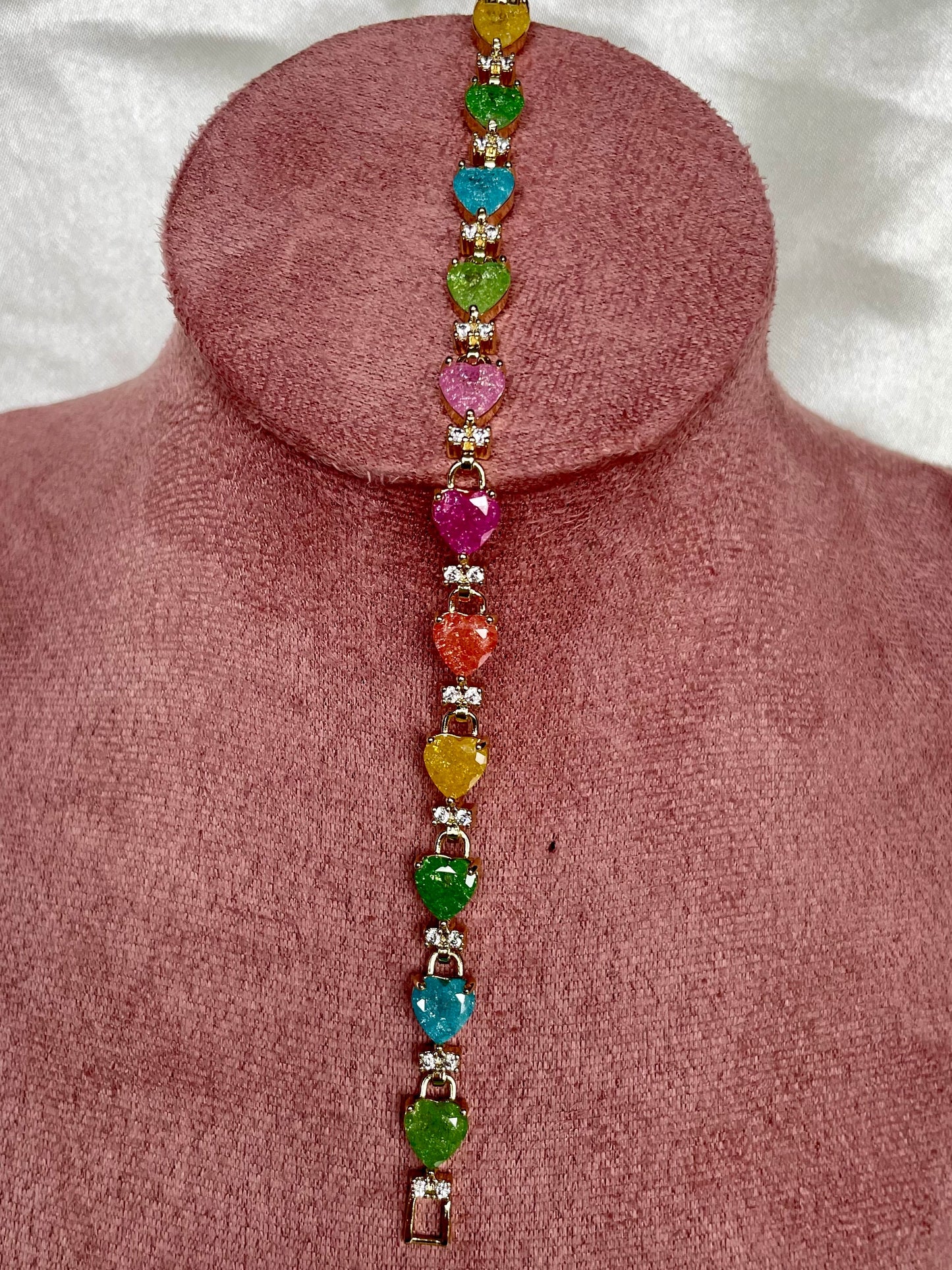 Bracelet cœur de couleurs