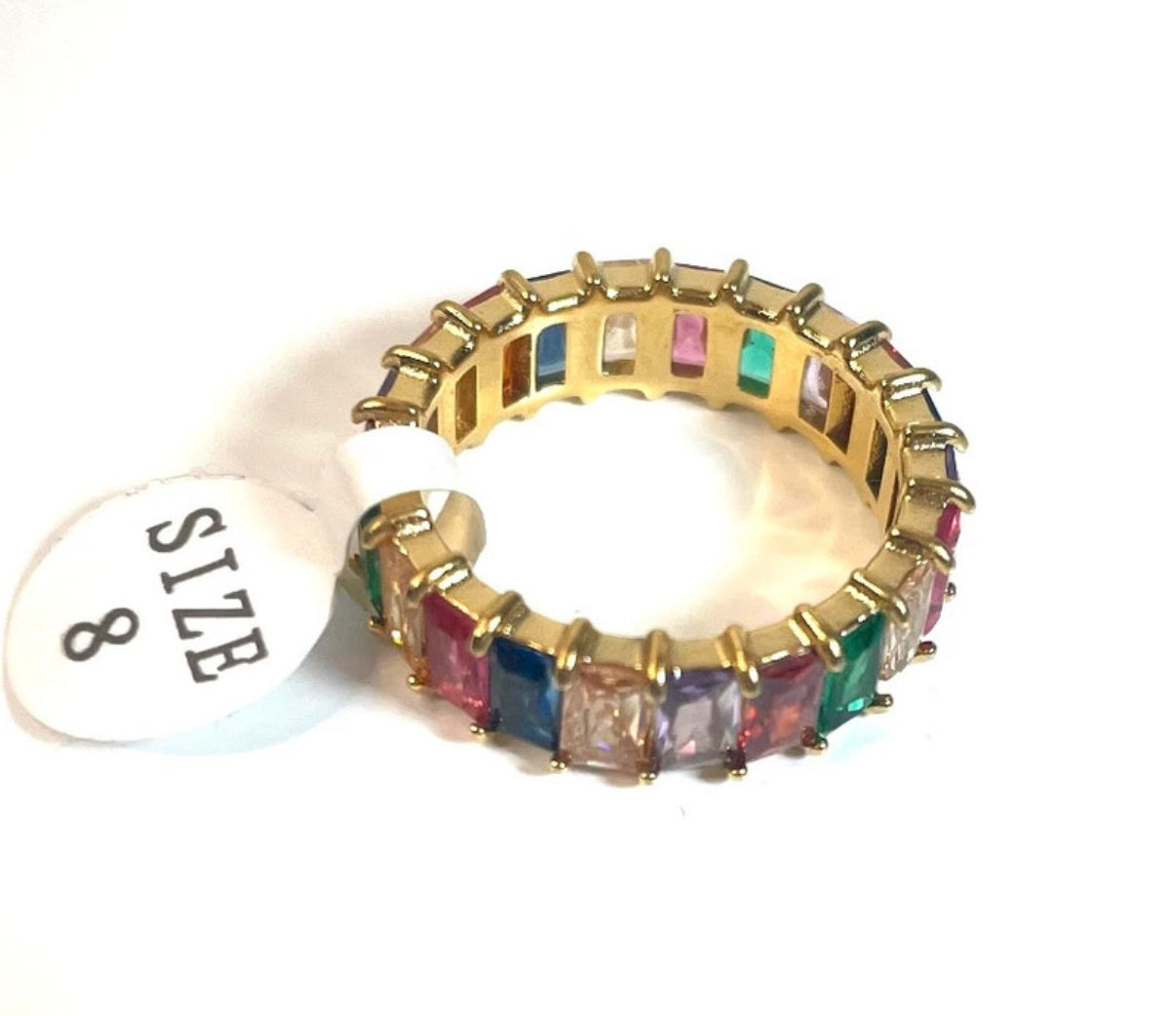 Bague couronne couleur