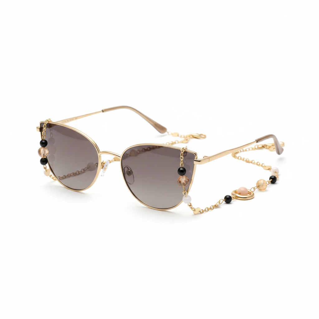 Chaîne lunettes sable
