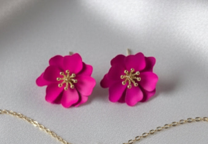 Parure Camélia Fuchsia