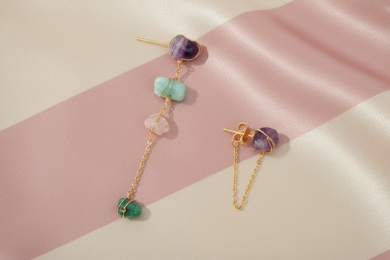 Boucles d’oreilles Pierres précieuse