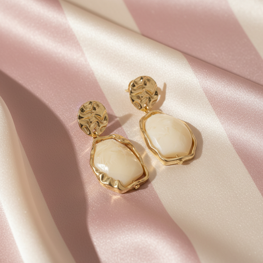 Boucles d’oreilles champagne