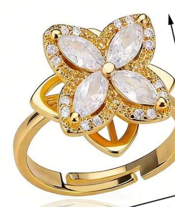 Bague anti stress papillon