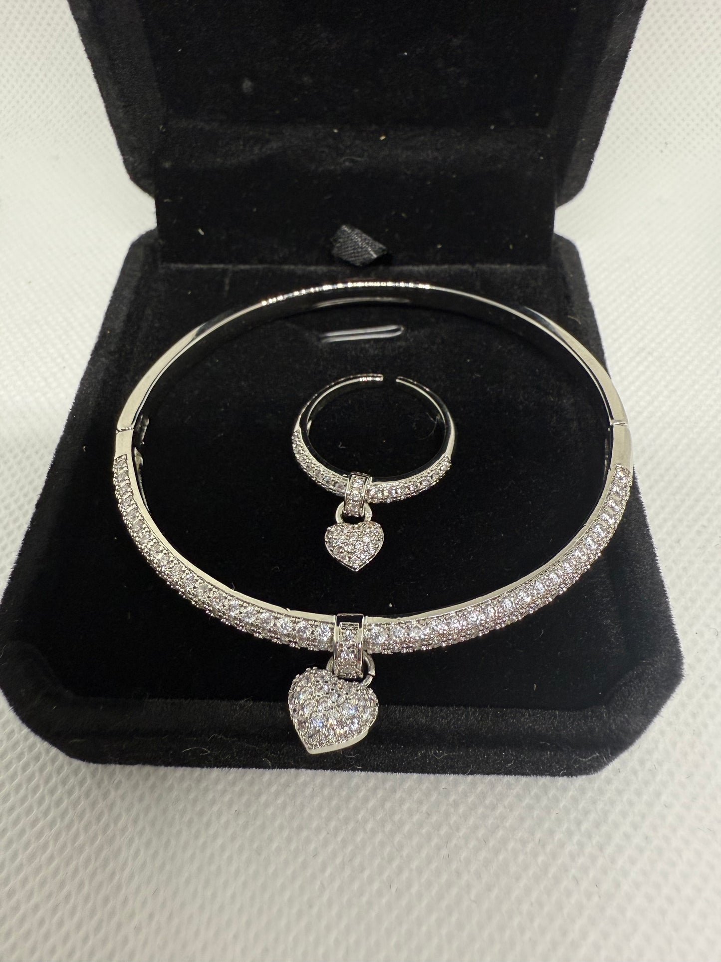 Ensemble Louna,bague/bracelet ajustable.