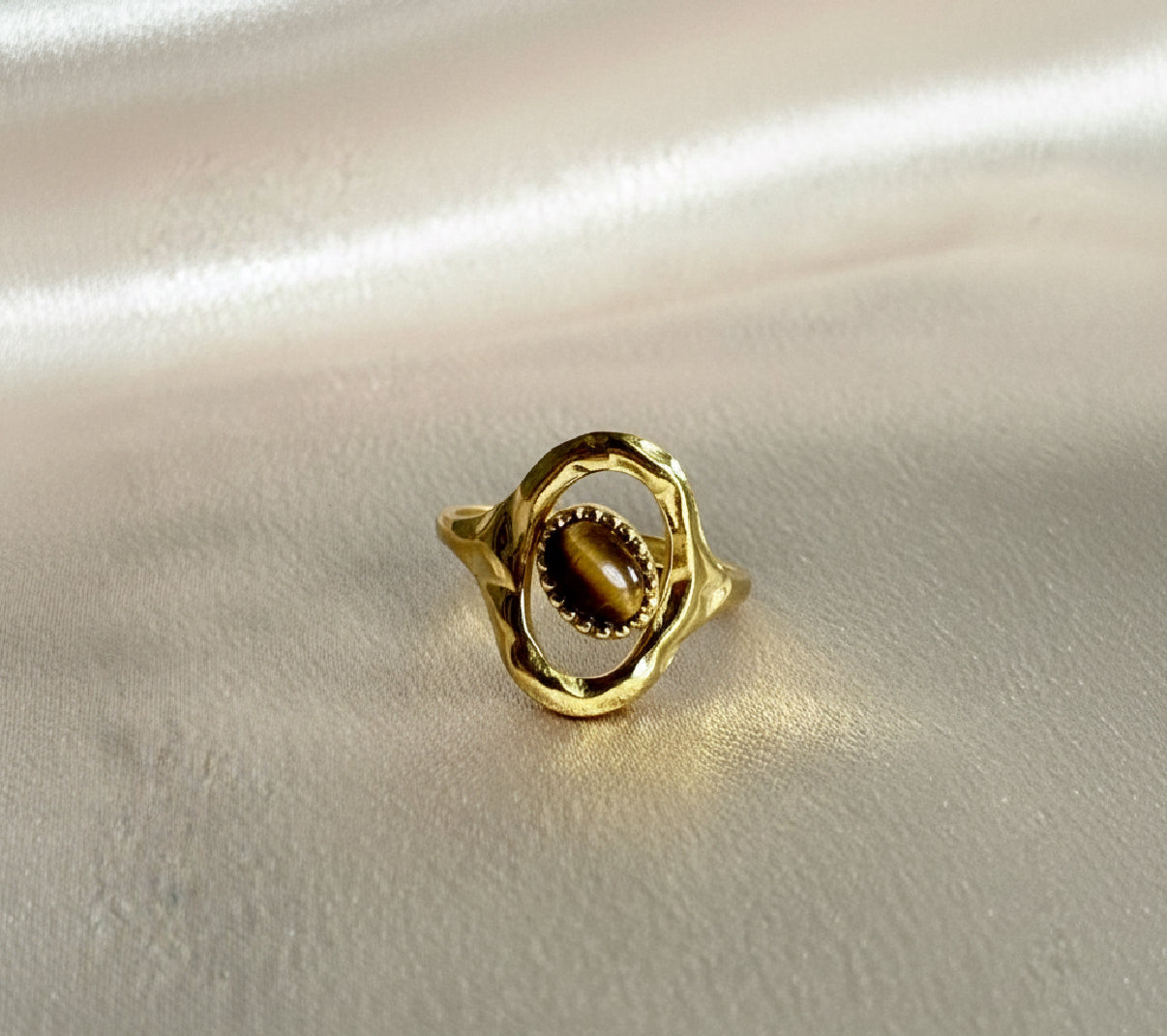 Bague œil de tigre
