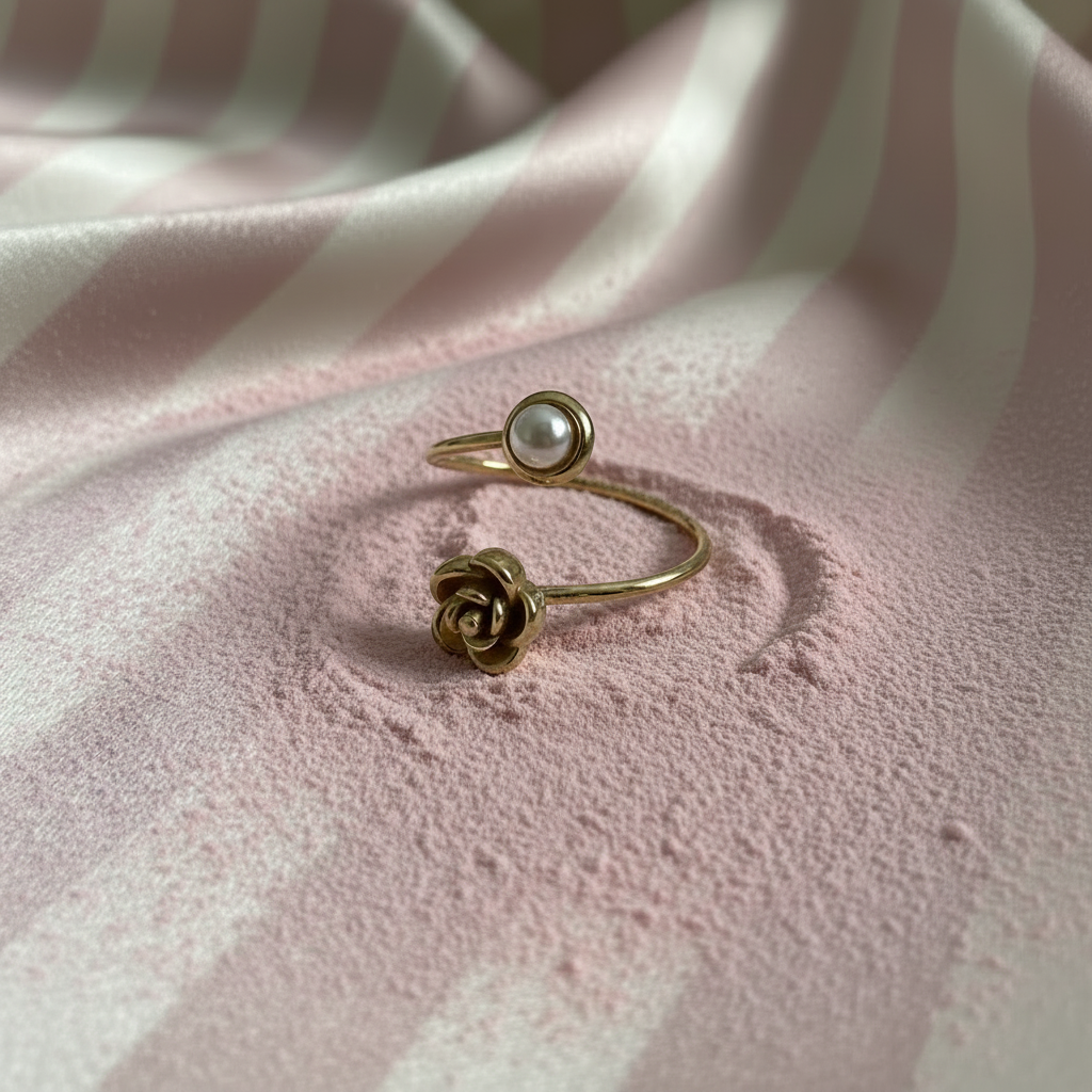 Bague - fond rayé lumineux 2