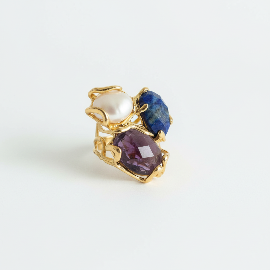 Bague Minéral vue complète sur fond blanc