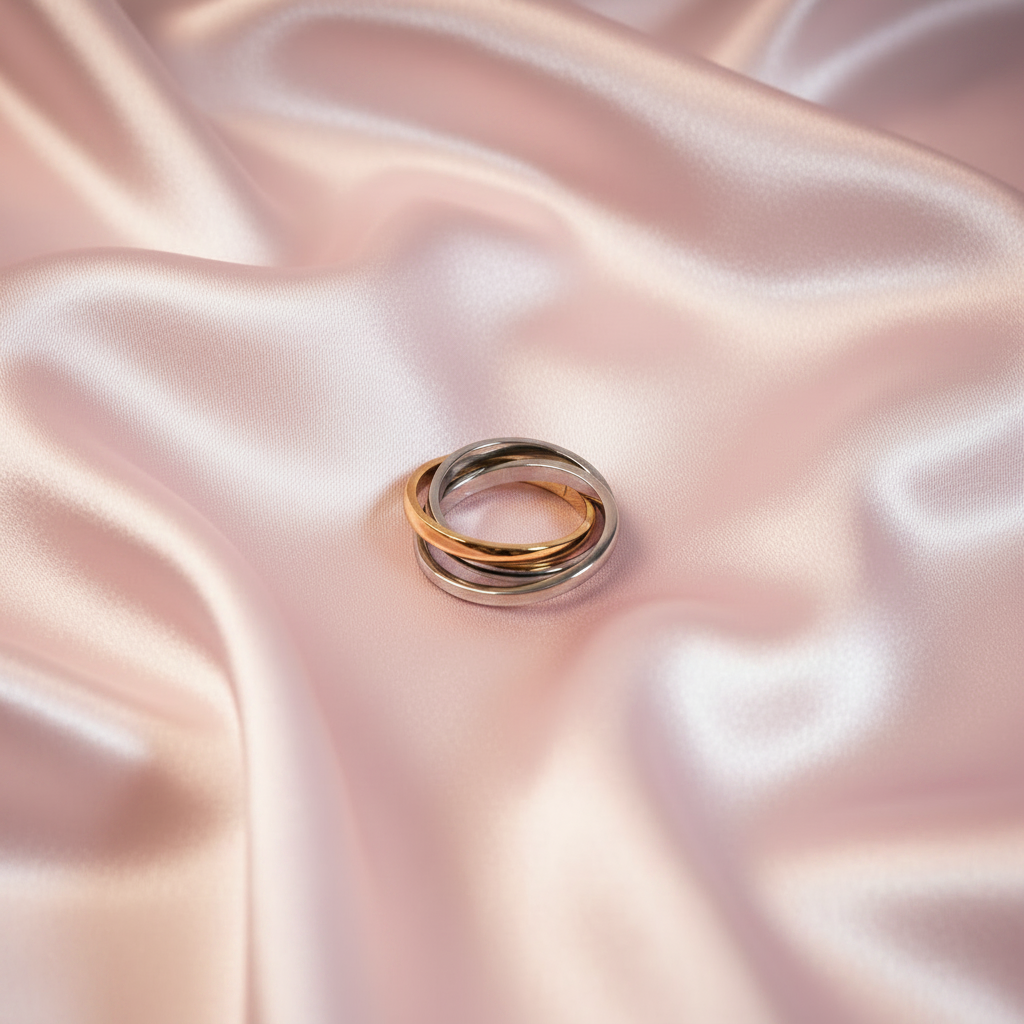 Bague triple anneau - vue dessus
