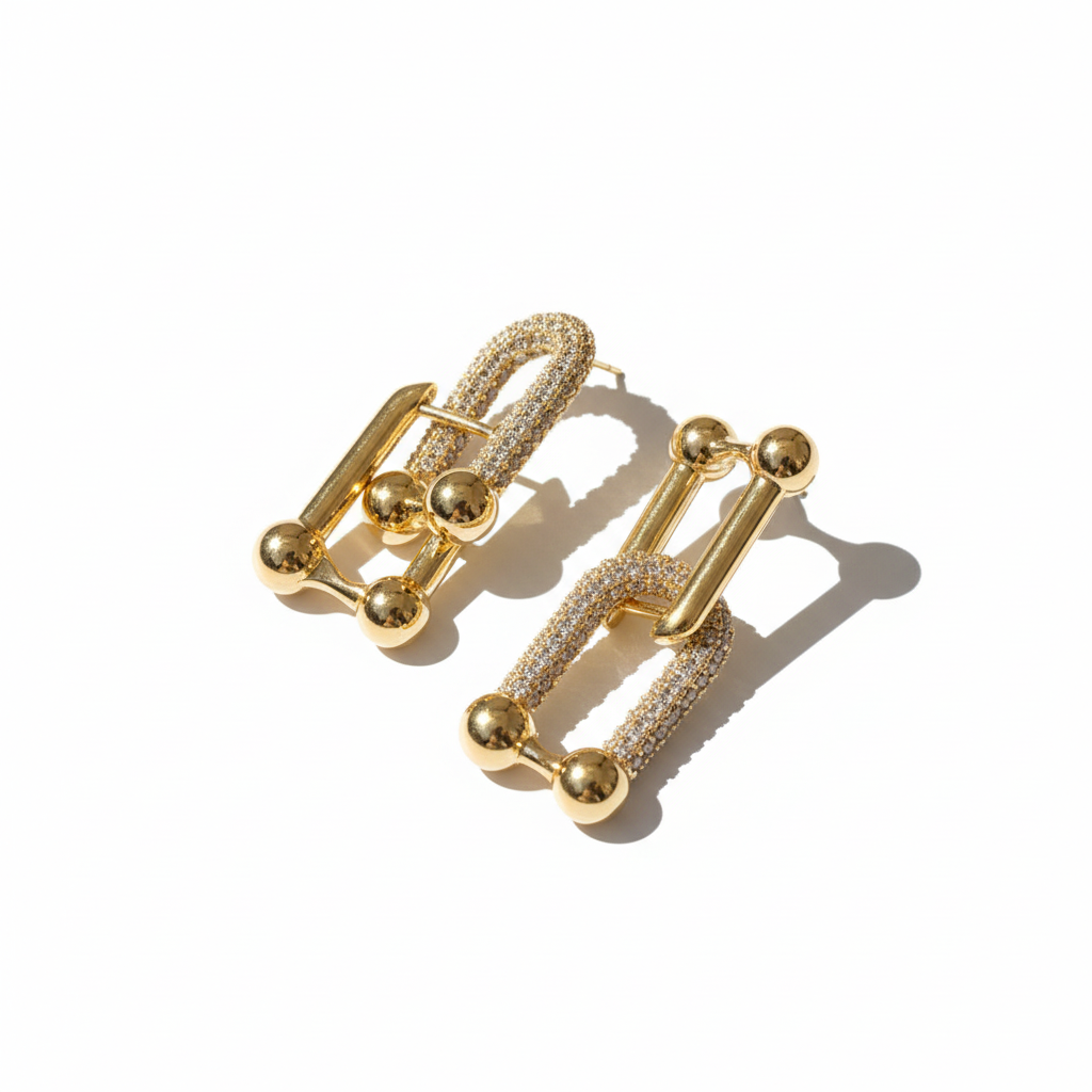 Boucles d'oreilles Camélia - Vue 1