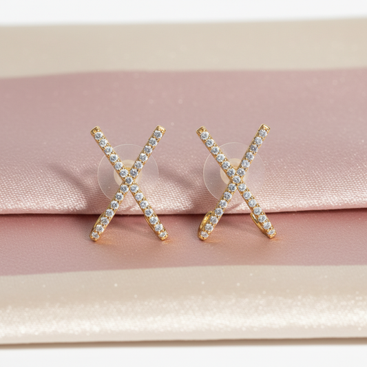 Boucles X pavé - vue de face