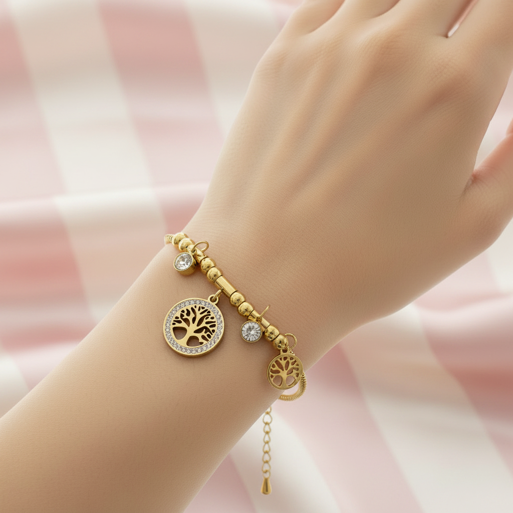 Bracelet Arbre de Vie au poignet